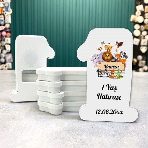 1 Yaş Magnet - Yaren Davetiye