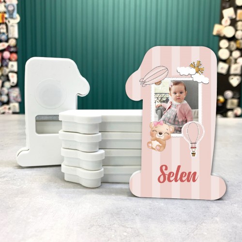 1 Yaş Magnet - Yaren Davetiye