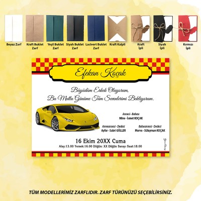 Mert Sünnet Davetiye 0319 - Taraftar Tasarım Sünnet Davetiyesi