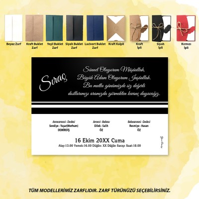 Mert Sünnet Davetiye 0320 - Taraftar Tasarım Sünnet Davetiyesi