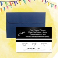 Beşiktaş Tasarım Sünnet Davetiyesi