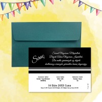 Beşiktaş Tasarım Sünnet Davetiyesi