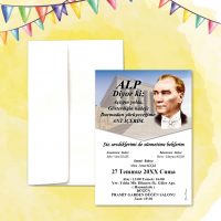 Mert Sünnet Davetiye 0800 - Atatürk Tasarımlı Davetiye Modelleri Mert Sünnet Davetiye 0800 - Atatürk Tasarımlı Davetiye Modelleri
