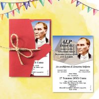 Mert Sünnet Davetiye 0800 - Atatürk Tasarımlı Davetiye Modelleri Mert Sünnet Davetiye 0800 - Atatürk Tasarımlı Davetiye Modelleri