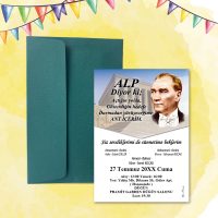Mert Sünnet Davetiye 0800 - Atatürk Tasarımlı Davetiye Modelleri Mert Sünnet Davetiye 0800 - Atatürk Tasarımlı Davetiye Modelleri