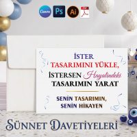 01 - Sünnet Davetiye Tasarla - Yatay