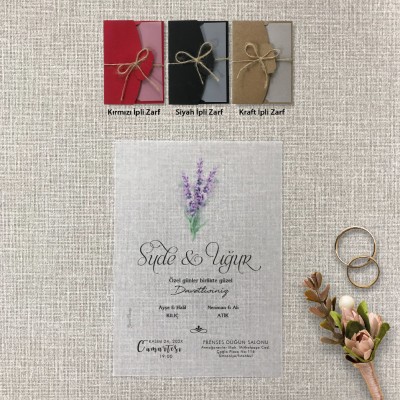 Şeffaf Davetiye 9001