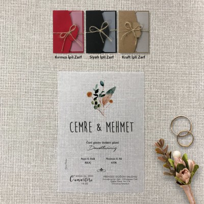 Şeffaf Davetiye 9003