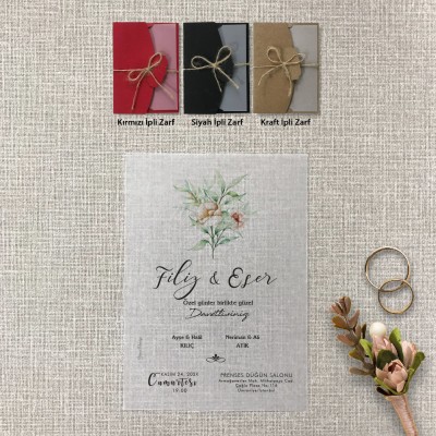 Şeffaf Davetiye 9009