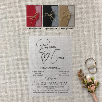 Şeffaf Davetiye 9011