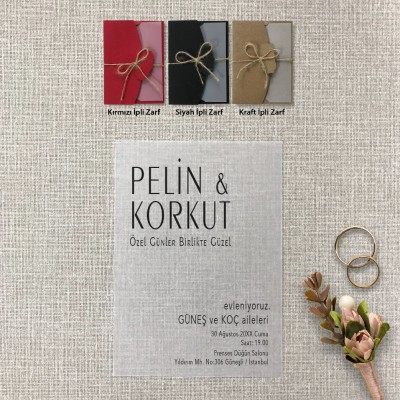 Şeffaf Davetiye 9013