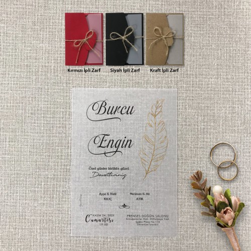 Şeffaf Davetiye Şeffaf Davetiye - Yaren Davetiye