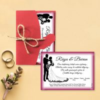 Gelin Damat Resimli Nikah Davetiyesi