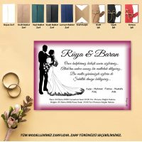 Gelin Damat Resimli Nikah Davetiyesi