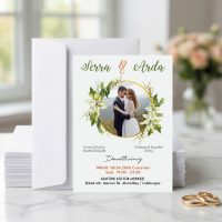 Gelin Damat Resimli Nikah Davetiyesi
