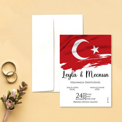 Otuz9 Davetiye 0796 - Türk Bayrağı Tasarımı Davetiye Otuz9 Davetiye 0796 - Türk Bayrağı Tasarımı Davetiye - Otuz9 Reklam