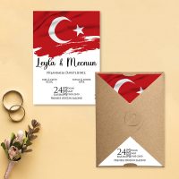 Otuz9 Davetiye 0796 - Türk Bayrağı Tasarımı Davetiye Otuz9 Davetiye 0796 - Türk Bayrağı Tasarımı Davetiye