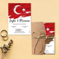 Otuz9 Davetiye 0796 - Türk Bayrağı Tasarımı Davetiye Otuz9 Davetiye 0796 - Türk Bayrağı Tasarımı Davetiye