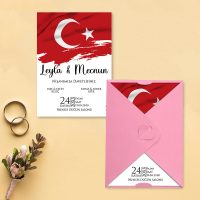 Otuz9 Davetiye 0796 - Türk Bayrağı Tasarımı Davetiye Otuz9 Davetiye 0796 - Türk Bayrağı Tasarımı Davetiye