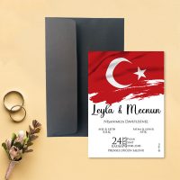 Otuz9 Davetiye 0796 - Türk Bayrağı Tasarımı Davetiye Otuz9 Davetiye 0796 - Türk Bayrağı Tasarımı Davetiye