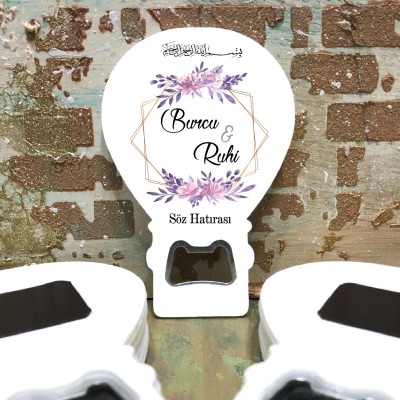 Balon Açacaklı Magnet 0100 - Söz, Nişan, Düğün Hediyelik Magneti
