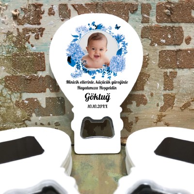 Balon Açacaklı Magnet 125 - Fotoğraflı Sünnet, Doğum Günü Hatırası Hediyelik