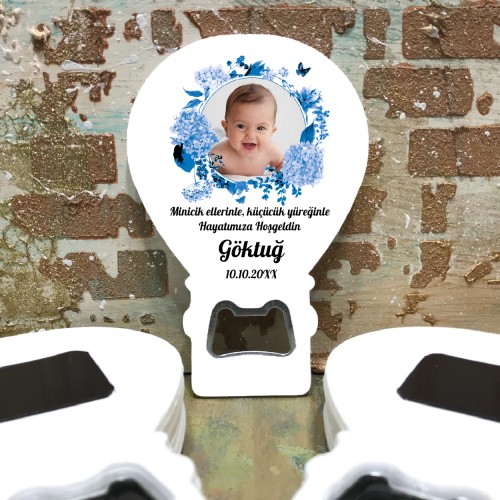 Balon Açacaklı Magnet 125 - Fotoğraflı Sünnet, Doğum Günü Hatırası Hediyelik Balon Açacaklı Magnet 125 - Fotoğraflı Sünnet, Doğum Günü Hatırası Hediyelik - Yaren Davetiye