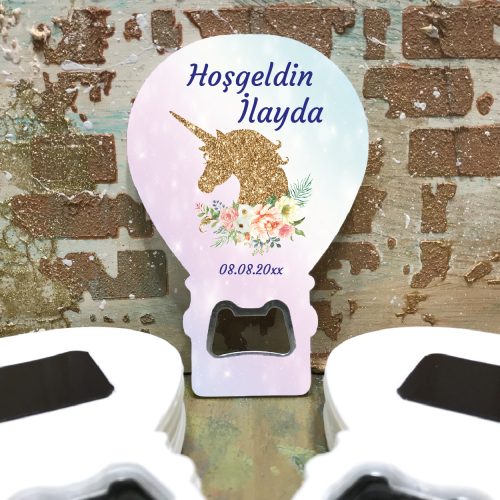 Balon Açacaklı Magnet 127 - Unicornlu Hediyelik Magnet Balon Açacaklı Magnet 127 - Unicornlu Hediyelik Magnet - Otuz9 Reklam