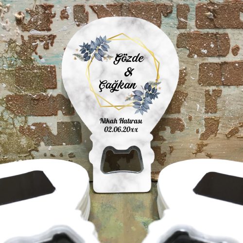 Balon Açacaklı Magnet 0186 - Nikah Hatırası Hediyelik - Otuz9 Reklam