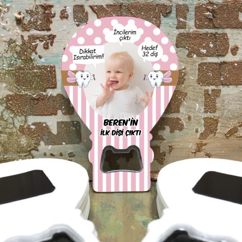 Balon Açacaklı Magnet 214 - Fotoğraflı Diş Buğdayı Hediyelik Magnet - Otuz9 Reklam