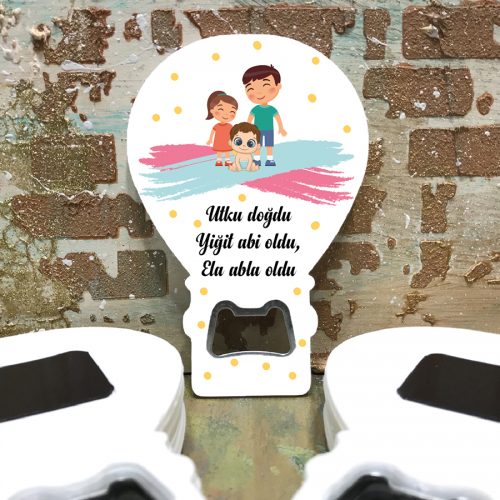 Balon Açacaklı Magnet 236 - Kardeş Temalı Magnet Balon Açacaklı Magnet 236 - Kardeş Temalı Magnet - Otuz9 Reklam