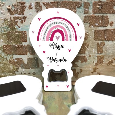 Balon Açacaklı Magnet 274 - Gökkuşağı Hediyelik Magnet