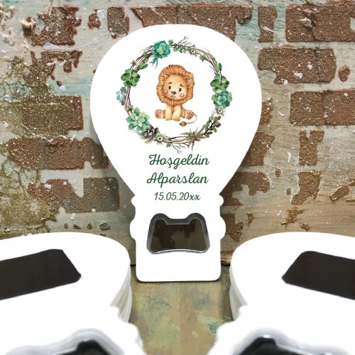Balon Açacaklı Magnet 287 - Aslan Tasarım Hediyelik Magnet Balon Açacaklı Magnet 287 - Aslan Tasarım Hediyelik Magnet - Otuz9 Reklam