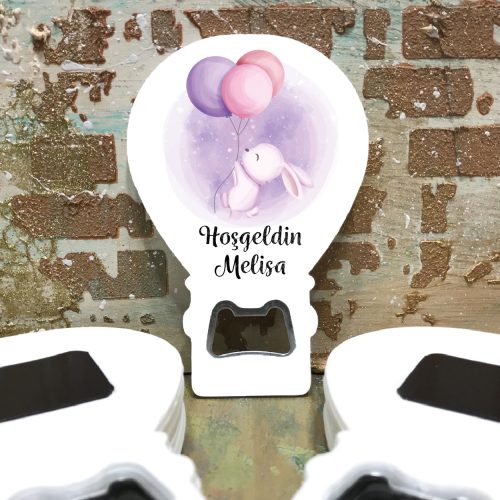 Balon Açacaklı Magnet 326 - Sevimli Tavşan Balon Tasarım Balon Açacaklı Magnet 326 - Sevimli Tavşan Balon Tasarım - Otuz9 Reklam