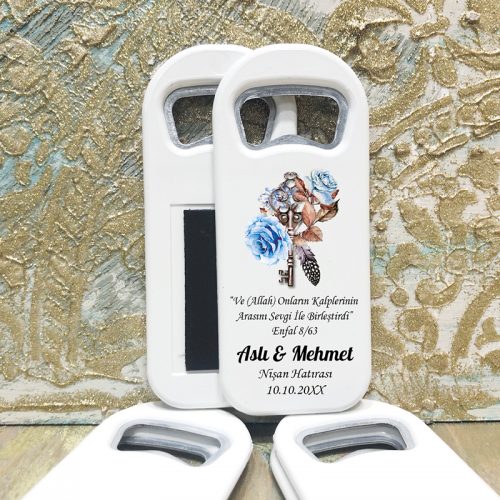 Dikdörtgen Açacaklı Magnet 01011 - Mavi Çiçekli Nişan, Söz, Nikah Hediyelik Magnet Dikdörtgen Açacaklı Magnet 01011 - Mavi Çiçekli Nişan, Söz, Nikah Hediyelik Magnet - Otuz9 Reklam