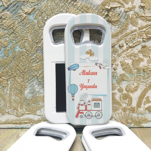 Dikdörtgen Açacaklı Magnet 1082 - Yenidoğan Hediyelik Magnet - Yaren Davetiye