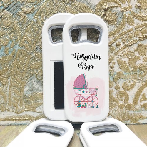 Kız Bebek Arabası Tasarım Hediyelik Magnet - Otuz9 Reklam