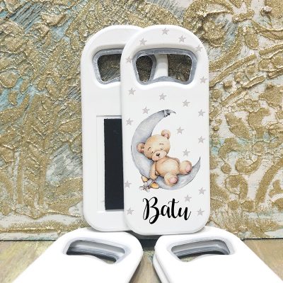 Dikdörtgen Açacaklı Magnet 1126 - Sevimli Ayıcık Hediyelik Magnet