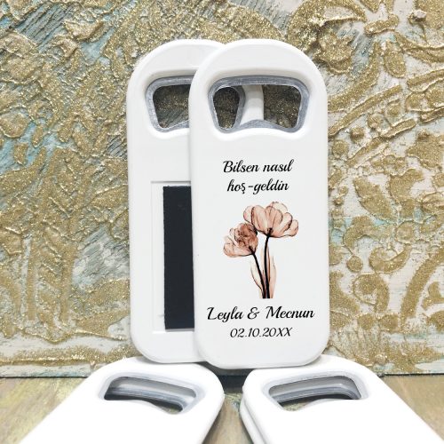 Dikdörtgen Açacaklı Magnet 01143 - Söz, Nişan, Nikah Hediyelik Magnet - Otuz9 Reklam