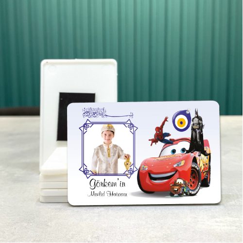 Sünnet Hatırası Resimli Magnet - Yaren Davetiye