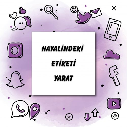 Sticker Tasarımı Yap Etiket Tasarla - Yaren Davetiye