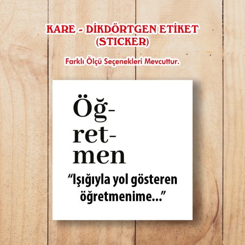 Hediyelik Etiket - Otuz9 Reklam