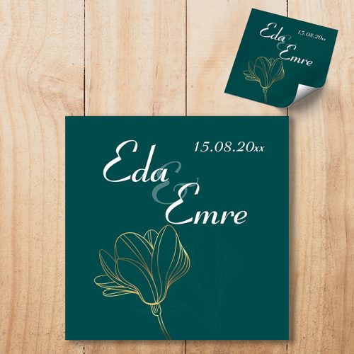 Madlen Çikolata Sargı Etiketi Hediyelik Etiket - Yaren Davetiye