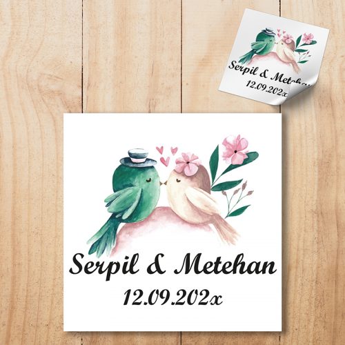 Madlen Çikolata Sargı Etiketi Hediyelik Etiket - Yaren Davetiye