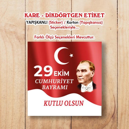Hediyelik Etiket - Yaren Davetiye