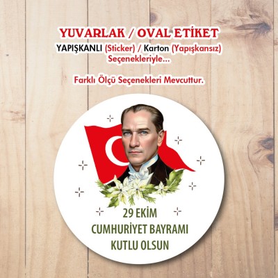 Yuvarlak Etiket 126 - 29 Ekim Cumhuriyet Bayramı