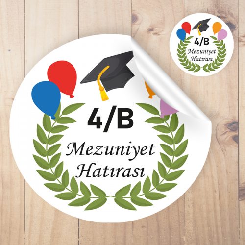 Mezuniyet etiketleri - Yaren Davetiye