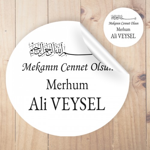 Hediyelik Etiket - Yaren Davetiye