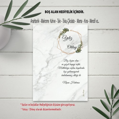 Hediyelik Kartı - Yaren Davetiye