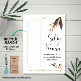 Hediyelik Kartı 0049 - Düğün, Nişan, Söz Anahtarlık Kartı